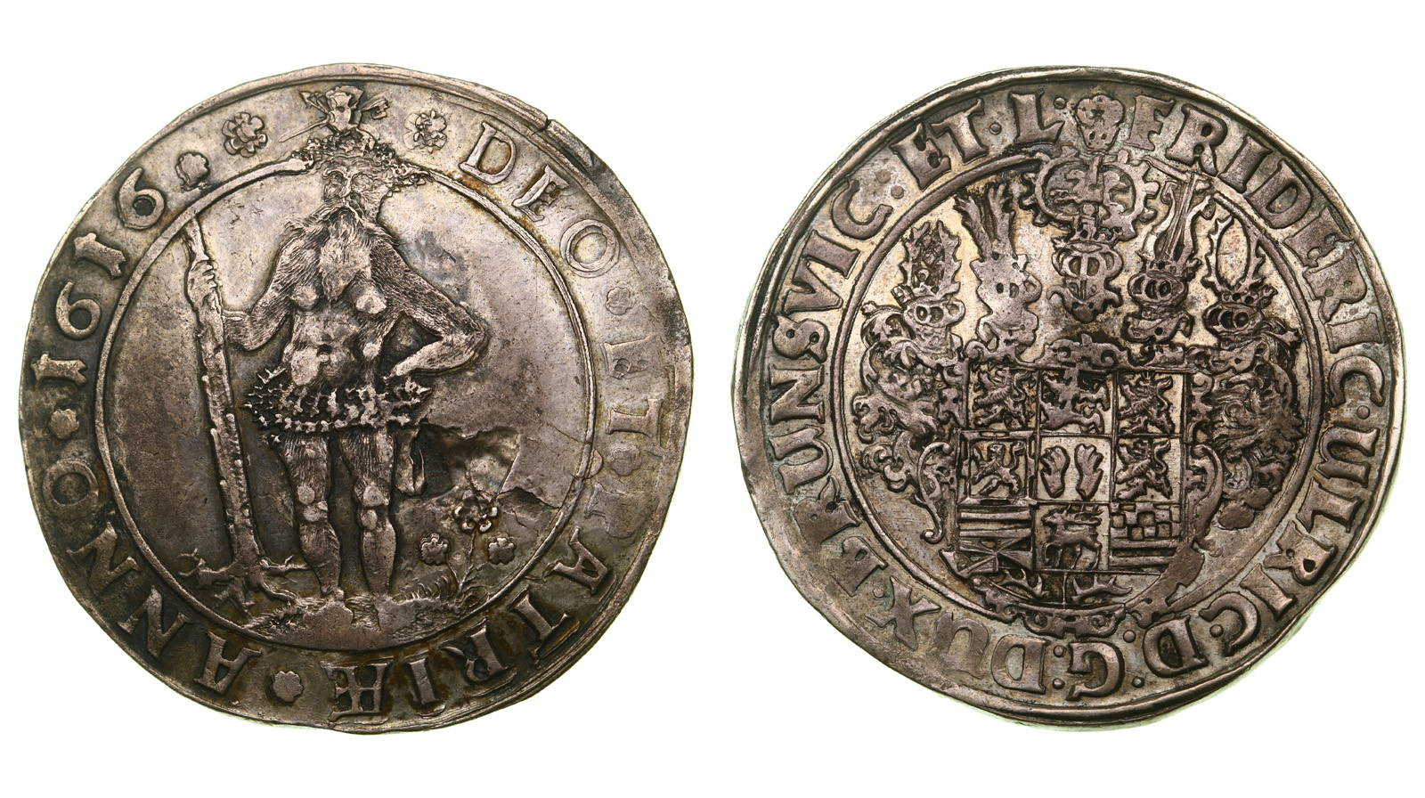 Германия. Брауншвейг-Вольфенбюттель. Фридрих Ульрих. 1 талер 1616 года.